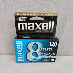 Maxell 8mm GX-MP 120 Camcorder‎ Video Cassette Tape P6-120 GX New Sealed